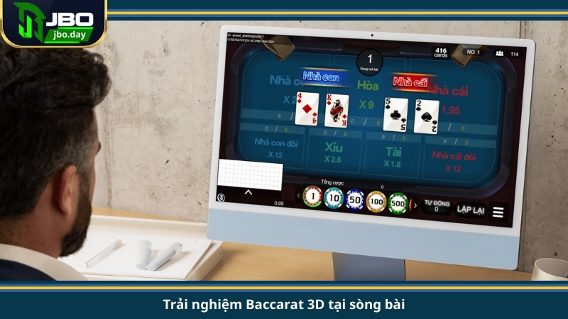 Trải nghiệm Baccarat 3D tại sòng bài