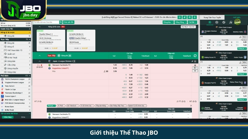 Giới thiệu Thể Thao JBO