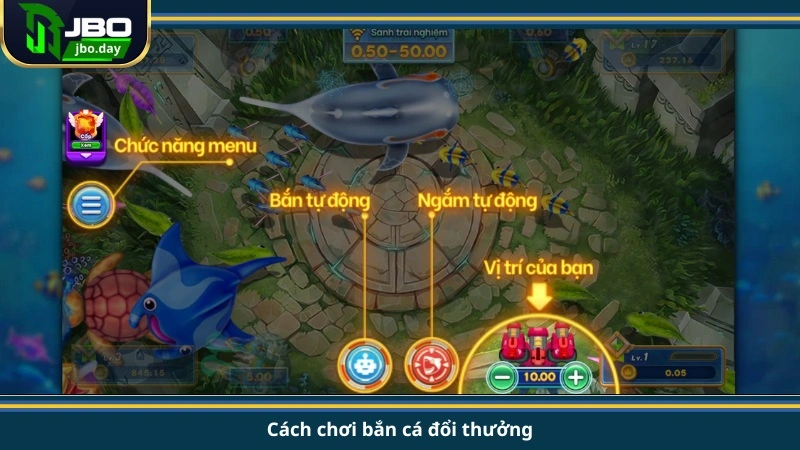 Cách chơi bắn cá đổi thưởng
