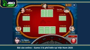 Bài cào online – Game 3 lá phổ biến tại Việt Nam 2025