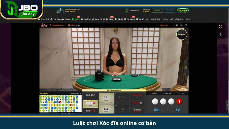 Luật chơi Xóc đĩa online cơ bản