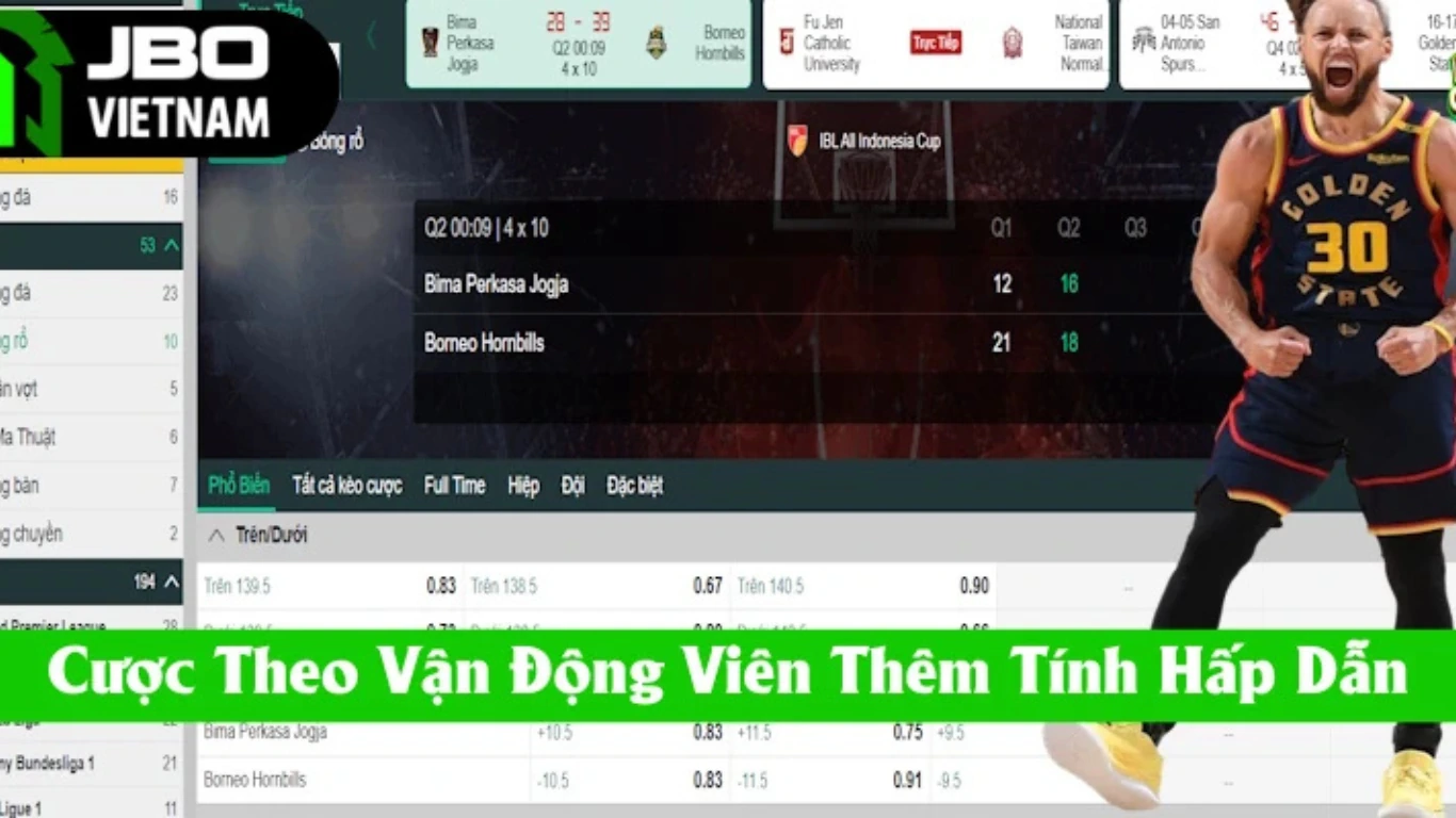 Vào tiền theo vận động viên NBA tăng thêm tính hấp dẫn