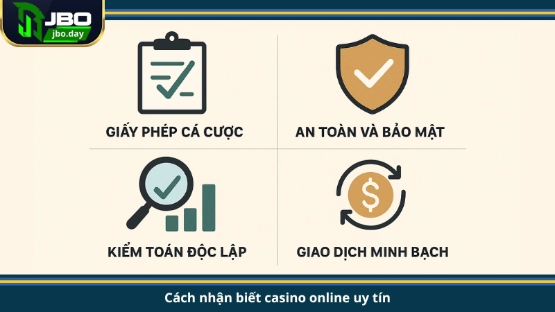 Cách nhận biết casino online uy tín