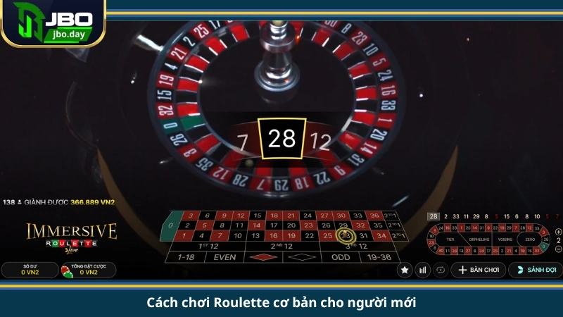 Cách chơi Roulette cơ bản cho người mới